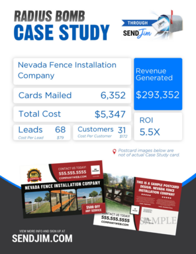 Send Jim Case Studies with Fence Installation