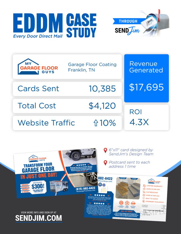 Send Jim Case Studies with My Garage Floor Guys