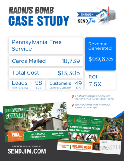 Send Jim Case Studies with Tree Service