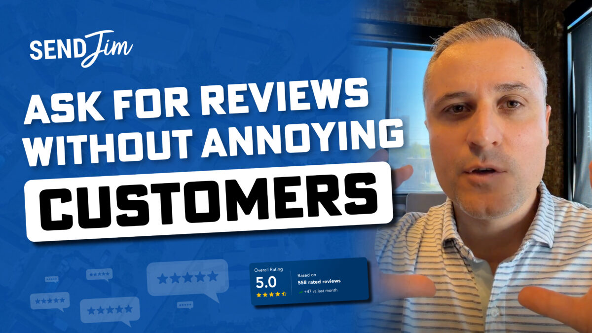 Daniel Dixon explaining how to ask for reviews without annoying customers