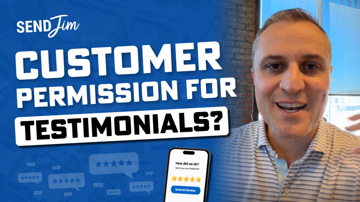 Daniel Dixon answering whether you need customer permission to use testimonials